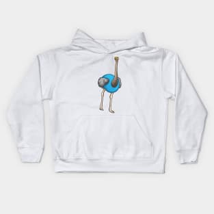 Ostrich Running Fitness Kids Hoodie